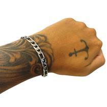 Pulseira Aço Inoxidavel Legitimo Grumet 3x1 Bracelete Prata