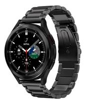 Pulseira Aço Para Smartwatch Galaxy Watch 4/ Galaxy Watch4 Classic - Preto