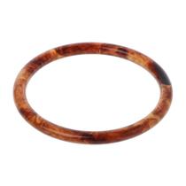 Pulseira acrílica de tartaruga Resina Marrom Leopardo Mottled Bangle Women Joias - 5