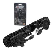 Pulseira Action Cord Tática Ntk Apito Paracord Pederneira