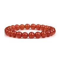 Pulseira Ágata de Fogo 8mm Pedra Natural Unissex Pulseira Ágata de Fogo 8mm Pedra Natural Unissex