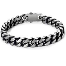 Pulseira Ahiller DSSL-21-Black em aço inoxidável para homens