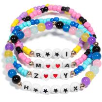 Pulseira AiCase KPop Merch Set, miçangas coloridas, feitas à mão Pulseira AiCase KPop Merch Set, miçangas coloridas, feitas à mão