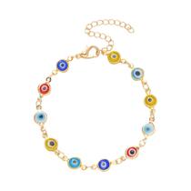 Pulseira Ajustável Colorida Olho Grego Para Mulheres E Homens, Amuleto Da Sorte Turco, Joia Para