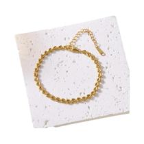 Pulseira Ajustável De Aço Inoxidável Com Coração Para Mulheres E Homens, Joia Romântica Minimalista