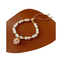 Pulseira Ajustável De Cristal Com Strass Em Forma De Olho De Gato Para Mulheres, Joia Exquisita Com