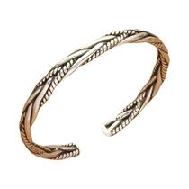 Pulseira Ajustável De Prata Antiga Para Homens E Mulheres Com Design De Abertura Em Torções De Massa Pulseira Ajustável De Prata Antiga Para Homens E Mulheres Com Design De Abertura Em Torções De Massa