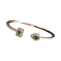 Pulseira Ajustável Em Forma De Pêra Punk De Prata Para Mulheres, Joia Tendência Para Aniversário