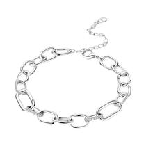 Pulseira Ajustável Feminina Em Prata Esterlina 925 Com Fecho Original E Berloques Para Criação DIY