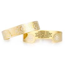 Pulseira Ajustável Lauren's Hope com Identificação Médica em Ouro Rosé Pulseira Ajustável Lauren's Hope com Identificação Médica em Ouro Rosé