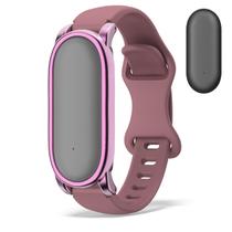 Pulseira Ajustável Nimuw em Silicone com Bumper de PC Roxo Fumê