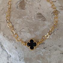 Pulseira Alhambra Virgínia Zircônia Preta Pulseira Alhambra Virgínia Zircônia Preta