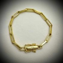 Pulseira Alongado 6mm Banhado a Ouro 18K Premium