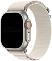 Pulseira Alpine Loop Compatível com Apple Watch Série 8 45mm Ultra 49 Série 1/2/3/4/5/6/7/8 Tam 42mm 44mm 4mm Lançamento