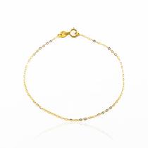 Pulseira Americana Ouro 18k infantil 13cm 15042-13