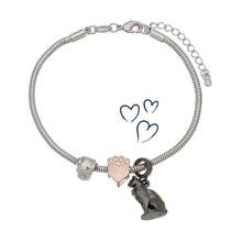 Pulseira Amor de Pets Revestida em Prata Pulseira Amor de Pets Revestida em Prata