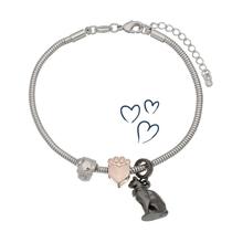 Pulseira Amor de Pets Revestida em Prata