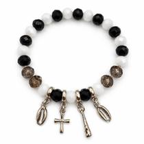 Pulseira Amuletos Cristal Orixá Omolú Proteção Axé Obaluaê
