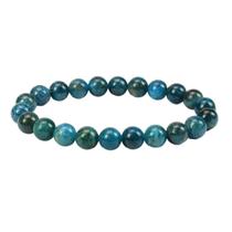 Pulseira Apatita 8mm Pedra Natural Unissex Auto Confiança Pulseira Apatita 8mm Pedra Natural Unissex Auto Confiança