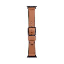 Pulseira Apple Watch 42/44/45 mm, Couro, Linha Pampas, iPlace, Marrom - ORIGINAIS IPLACE