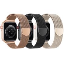Pulseira Apple Watch BELONGME Mesh Loop em aço inoxidável, pacote com 3 Pulseira Apple Watch BELONGME Mesh Loop em aço inoxidável, pacote com 3