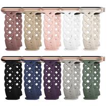 Pulseira Apple Watch IWABCertoo Slim de Silicone - Pacote com 4 (38mm a 49mm)