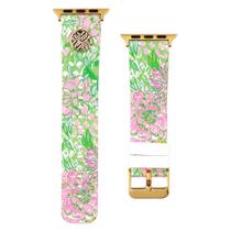 Pulseira Apple Watch Lilly Pulitzer de silicone de 38 mm e 40 mm para mulheres