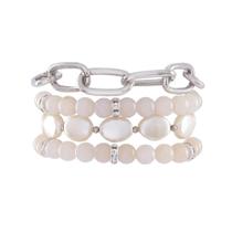 Pulseira Armazem Rr Bijoux Mix Pedras Correntes E Cristais