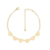 Pulseira Armem Rr Bijoux Correntes Corações Pulseira Armem Rr Bijoux Correntes Corações