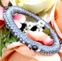 Pulseira Artesanal Indiana, Fios De Lorex E Pedrarias, Hc-32