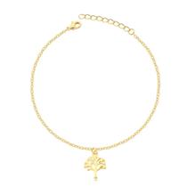 Pulseira Árvore Da Vida Folheada A Ouro 18k Pulseira Árvore Da Vida Folheada A Ouro 18k