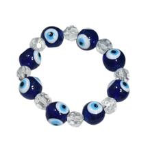 Pulseira AUGEN Blue Evil Eye Beads Design Glass Vastu Charm