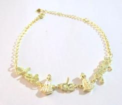 Pulseira Ave Maria Mãezinha do Céu Folheado Ouro 18k Pulseira Ave Maria Mãezinha do Céu Folheado Ouro 18k