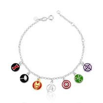 Pulseira Avengers Revestida em Prata Pulseira Avengers Revestida em Prata