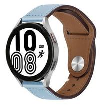 Pulseira Azul bebe de Couro 20mm Compativel Smartwatch Watch3 41/45mmActive2 Bip GTR42/47m GTS GTR3/PRO