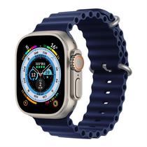 Pulseira Azul Marinho 38/40/41mm Oceano Silicone Compatível Relógio Serie 8 7 6 5 4 3 see