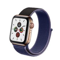 Pulseira azul meia noite nylon loop premium smart watch 42-44 e 45mm