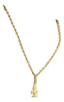 Pulseira Bailarina 1.5 19 Cm Ping. Anjo Da Guarda Ouro 18k