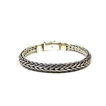 Pulseira Bali Trança Fio Torcido Fecho Gaveta Prata 925 Masculina Original 22946 91U