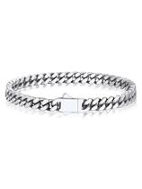 Pulseira Bandmax Cuban em Aço Inoxidável Curb Link 5mm 21cm