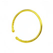 Pulseira banhada a ouro 14K com manguito aberto para mulheres de 14 g com Cloud Pat