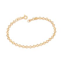 Pulseira banhada a ouro 18 k rommanel mede 19 cm 552062