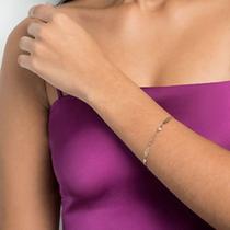 Pulseira banhada a ouro 18k com zircônias Cód. 5520632006 TAM 20