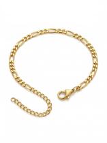 Pulseira Banhada a Ouro 18k em aço inox Ajustável Pulseira Banhada a Ouro 18k em aço inox Ajustável