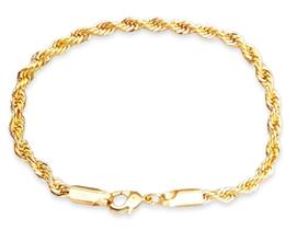 Pulseira banhada a ouro