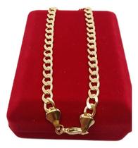 Pulseira Banhada a Ouro Gourmet 4mm Idêntica A Ouro Pulseira Banhada a Ouro Gourmet 4mm Idêntica A Ouro