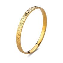 Pulseira banhada a ouro para mulheres com textura larga de floco de neve Pulseira banhada a ouro para mulheres com textura larga de floco de neve