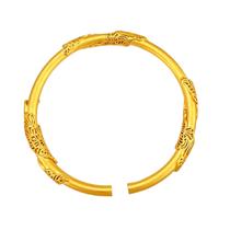 Pulseira banhada a ouro para mulheres, pulseira redonda de estilo antigo Pulseira banhada a ouro para mulheres, pulseira redonda de estilo antigo