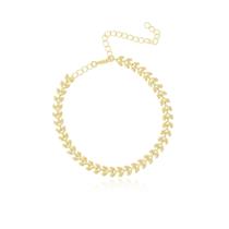 Pulseira Banhada Em Ouro 18k Escama