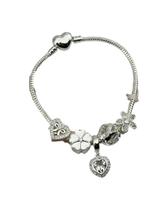 Pulseira banhada em prata 925 Berloques Pulseira banhada em prata 925 Berloques